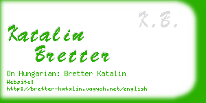 katalin bretter business card